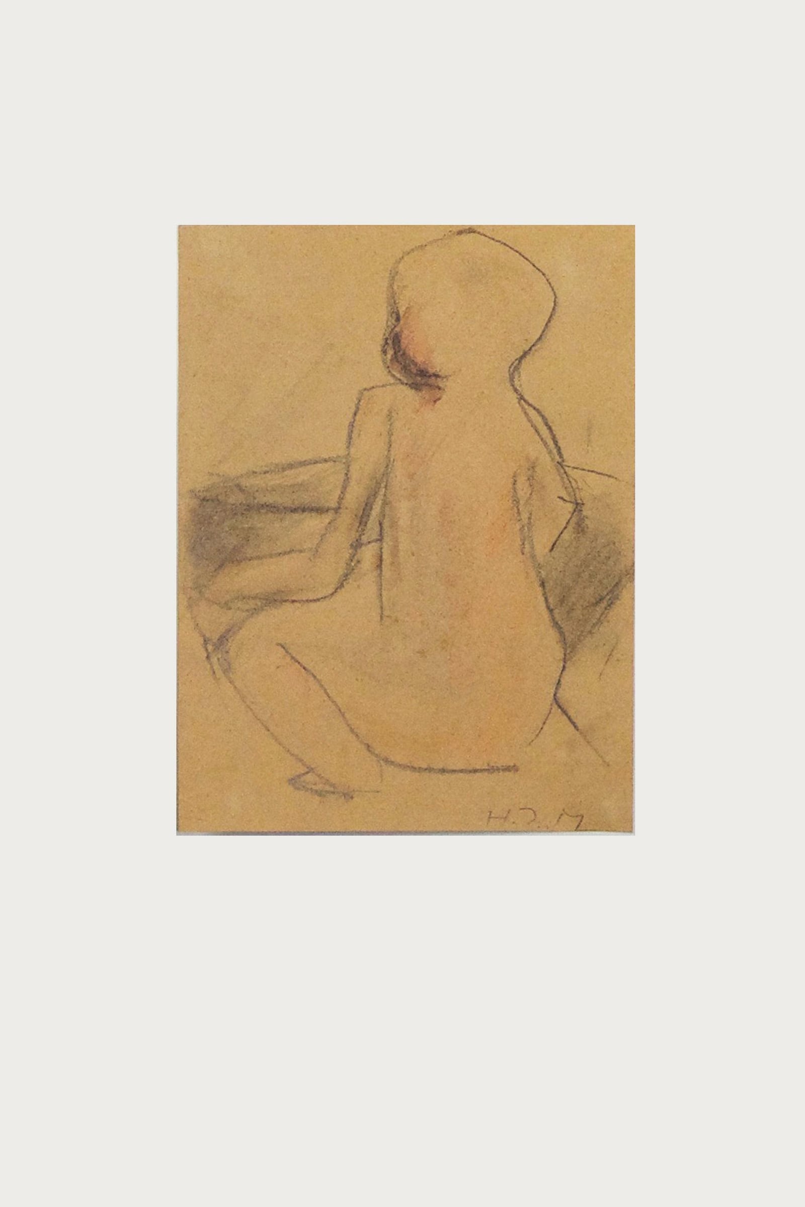 Sitzender Kinderakt – More views 1