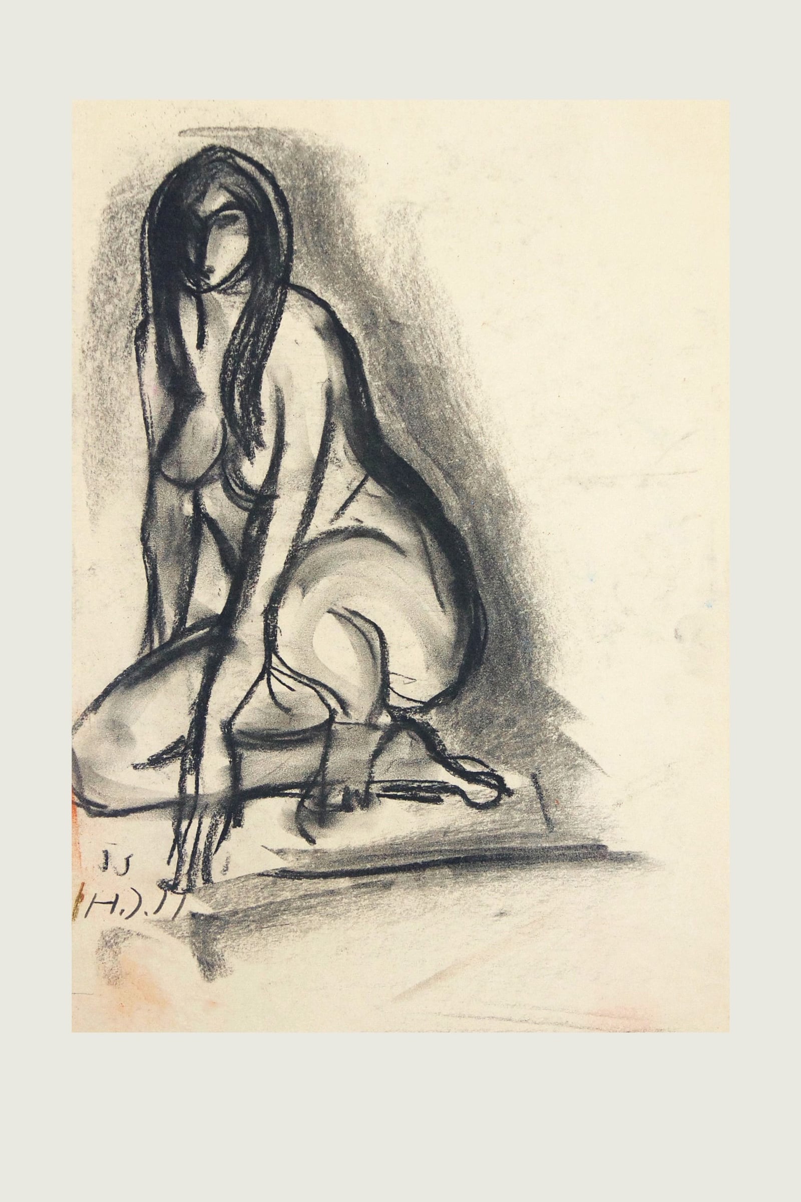 Kauernder Akt – More views 1
