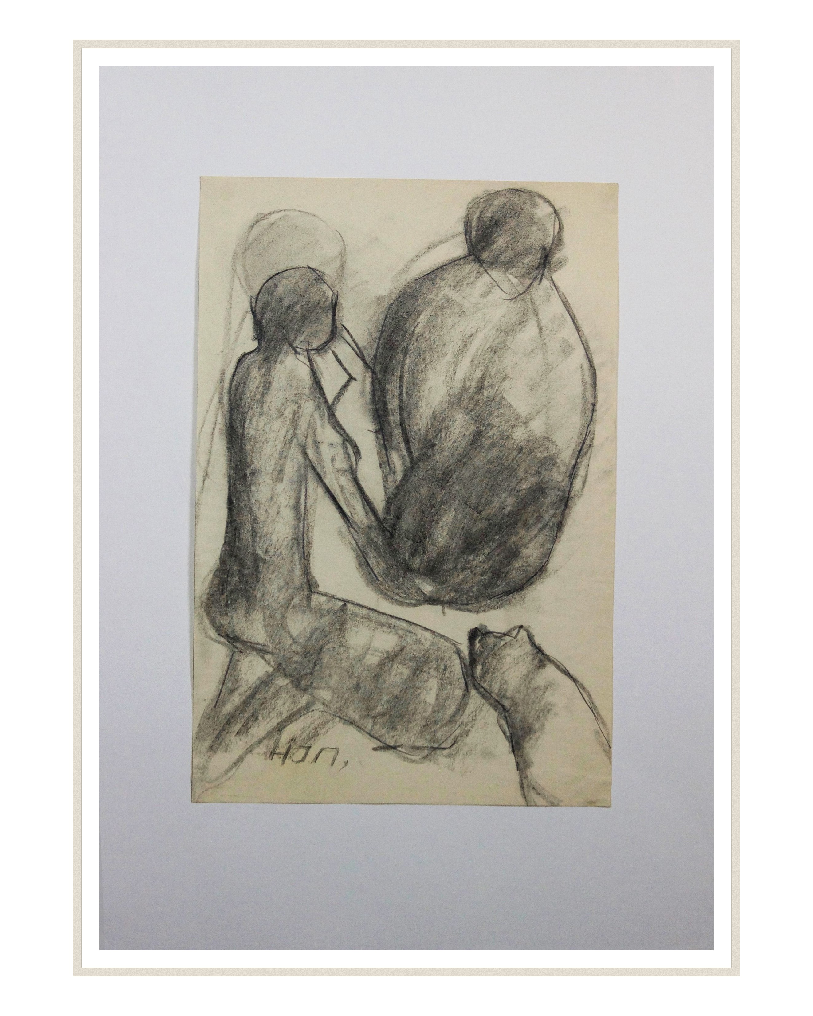 Zwei Figuren mit Katze – More views 1