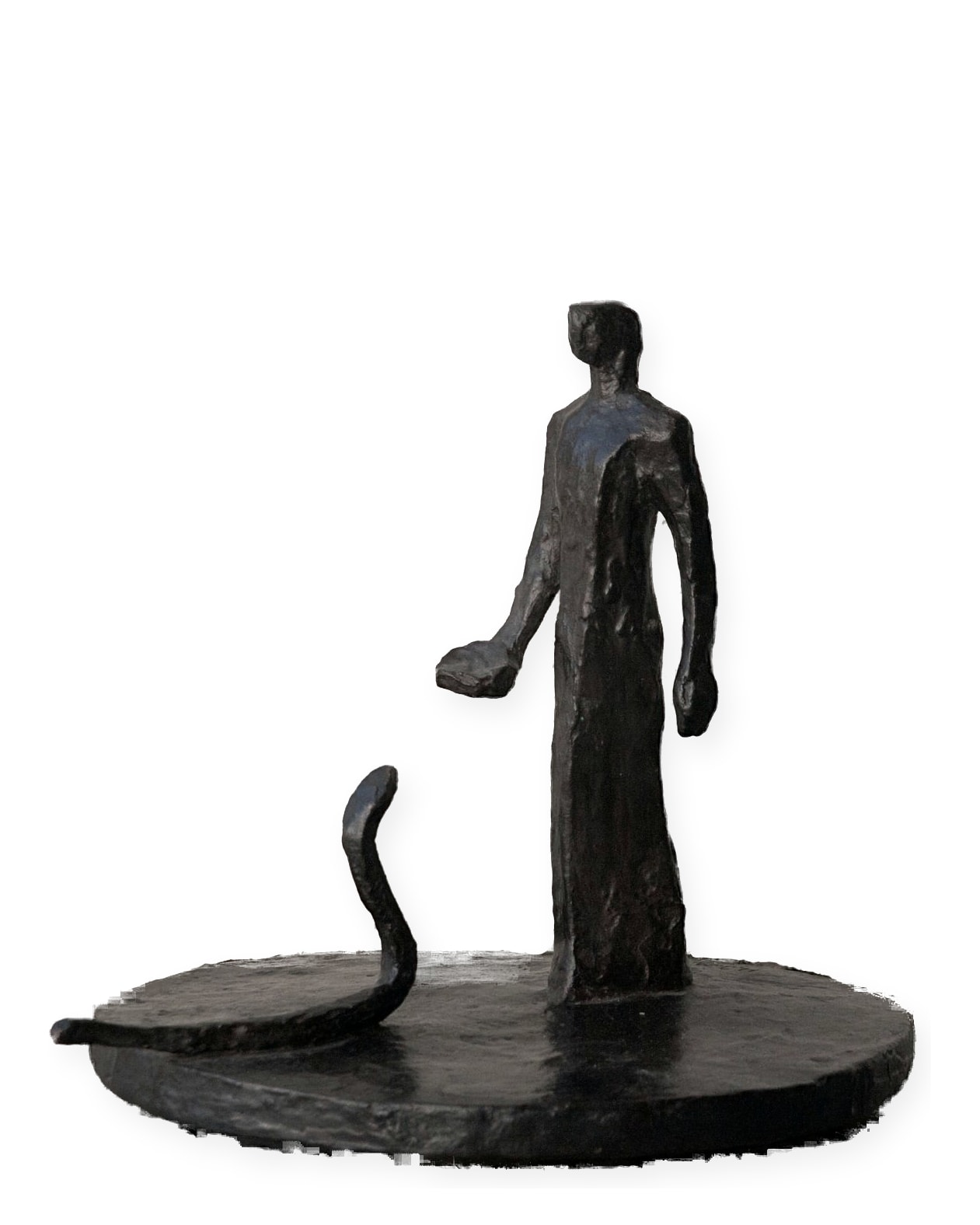 Kleine Figur mit Schale und Schlange – More views 2