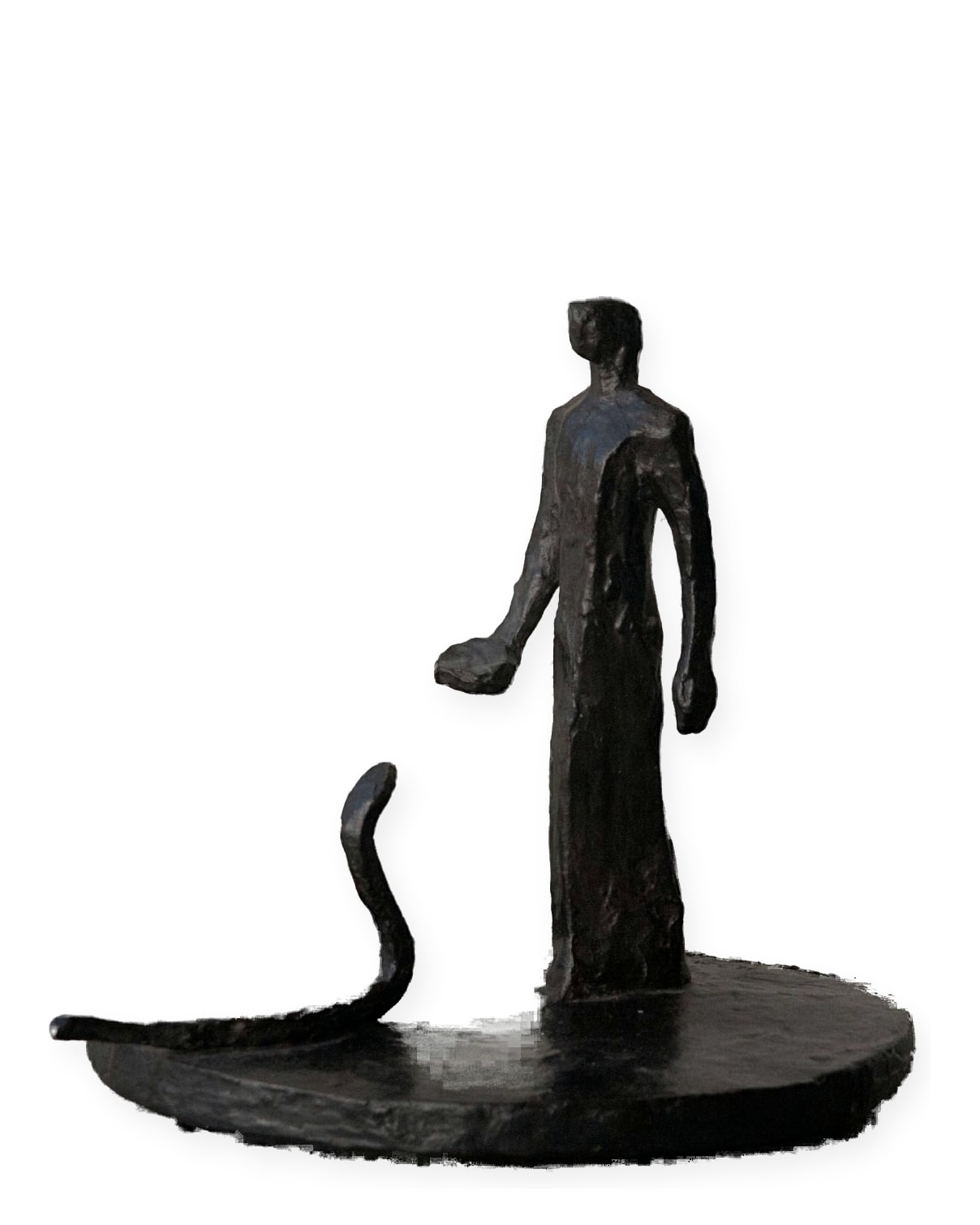 Kleine Figur mit Schale und Schlange – More views 1