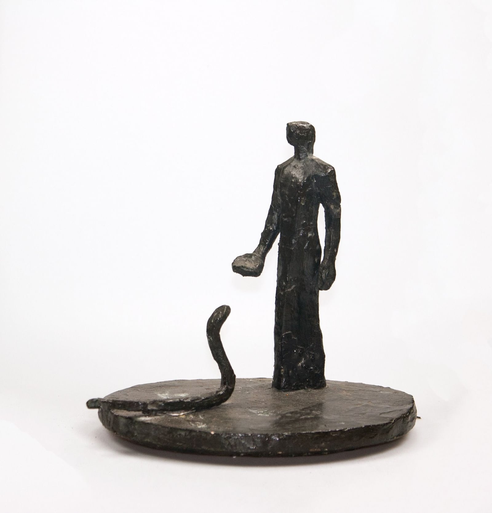 Kleine Figur mit Schale und Schlange – More views 3