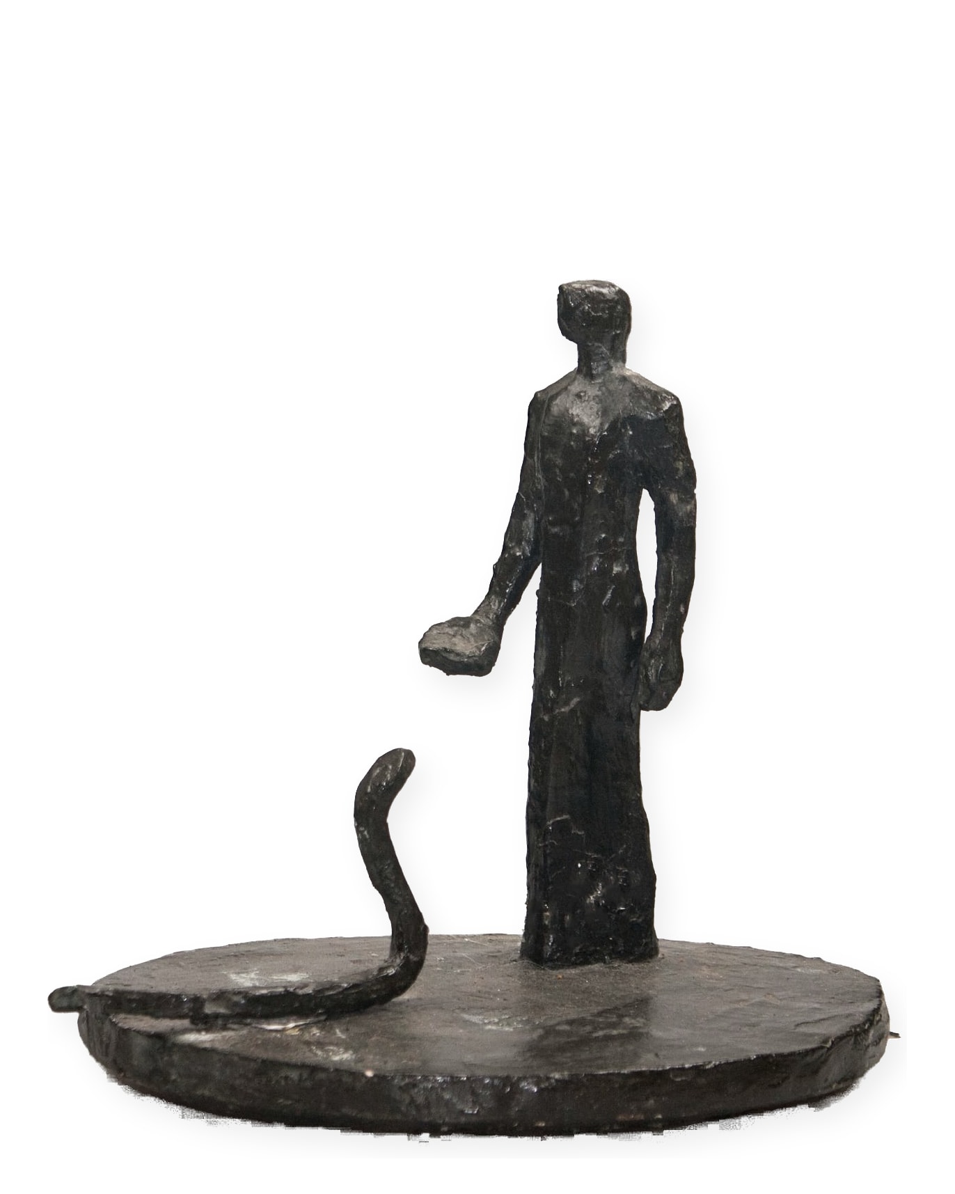Kleine Figur mit Schale und Schlange – More views 3